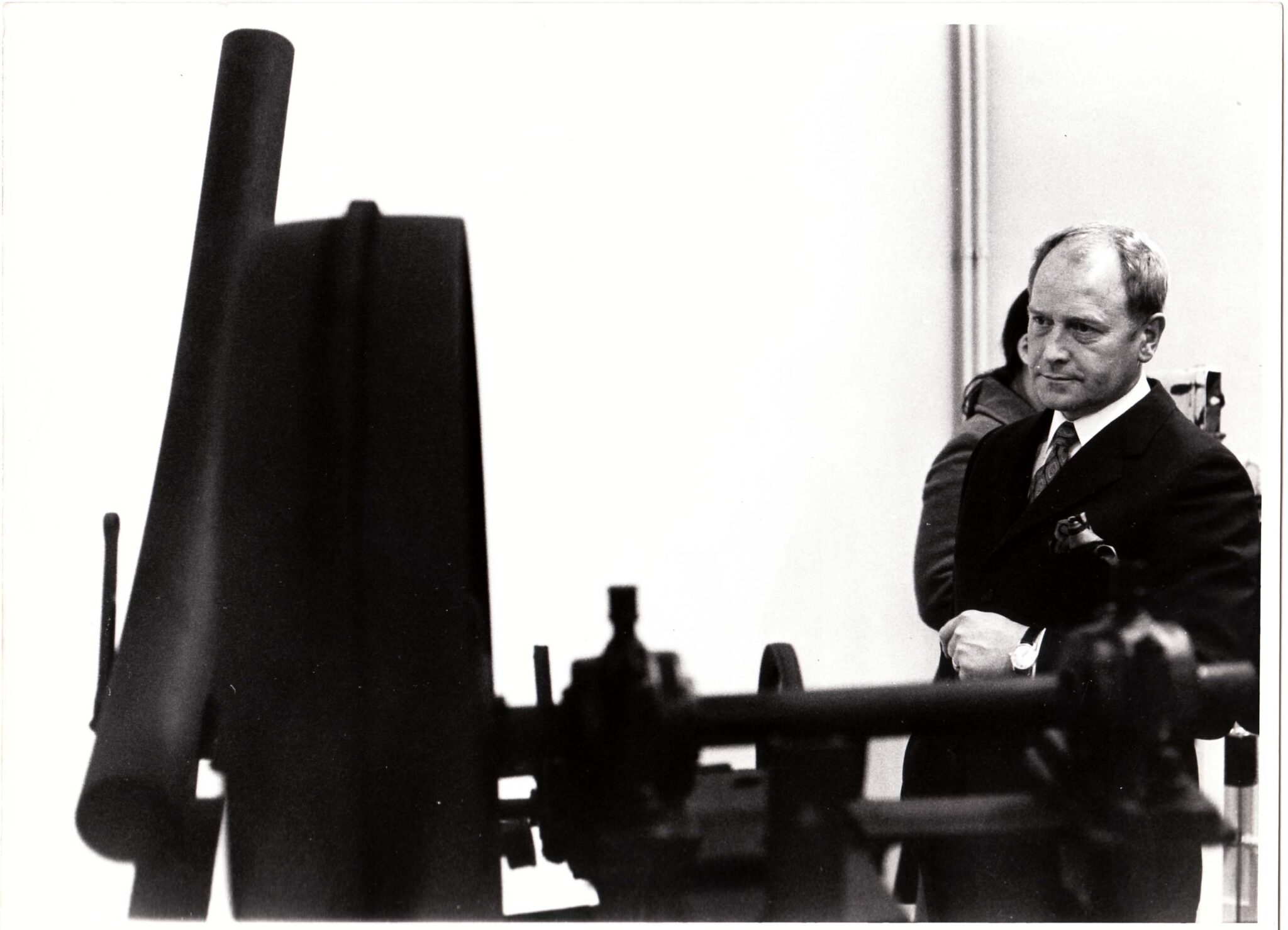 John Trouillard at the joined exhibition - Niki de Saint-Phalle / Tinquely