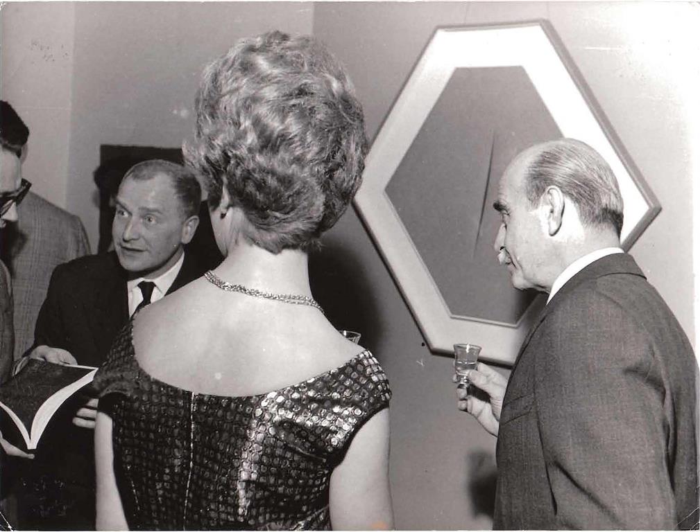 Exhibition of Lucio Fontana with Belgian Press – 1962